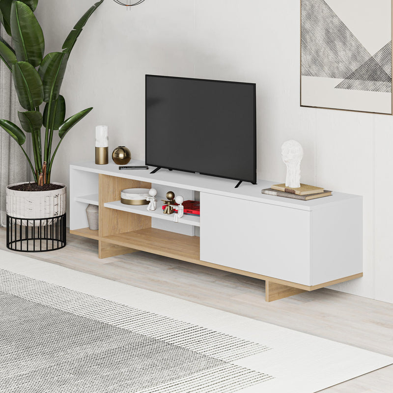 Stockton TV Stand with Storage and Shelves