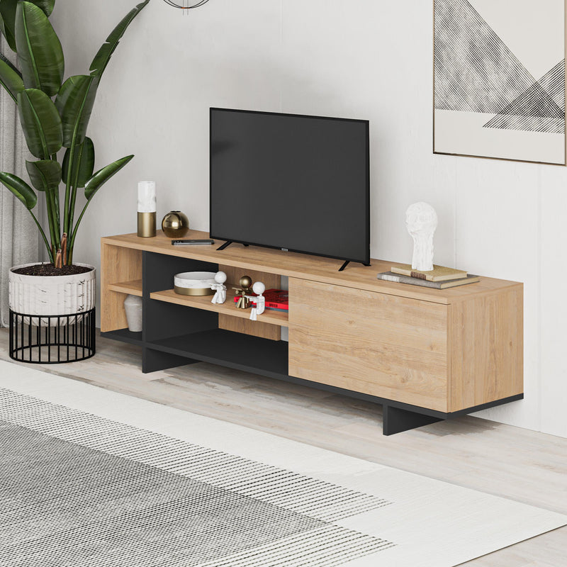Stockton TV Stand with Storage and Shelves