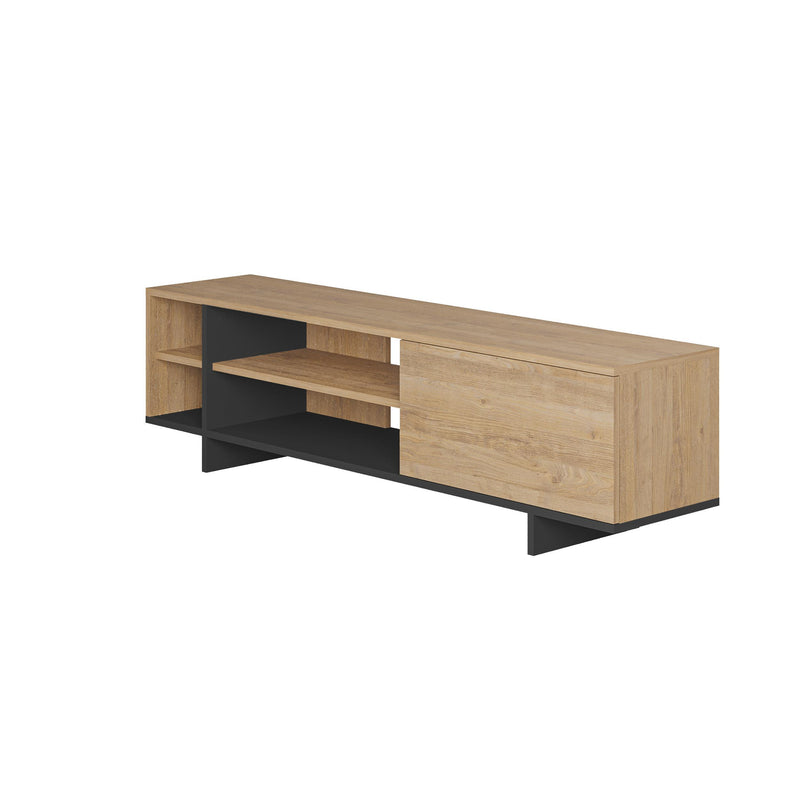 Stockton TV Stand with Storage and Shelves - Additional Image 2