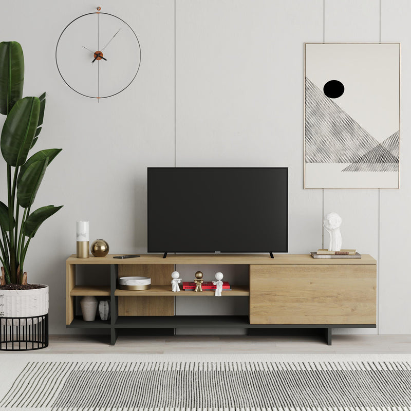 Stockton TV Stand with Storage and Shelves