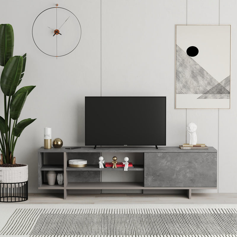 Stockton TV Stand with Storage and Shelves