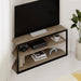 Echo Corner TV Stand – Compact Corner Unit for TVs with Storage Shelves for Living Rooms or Flats – Natural Oak