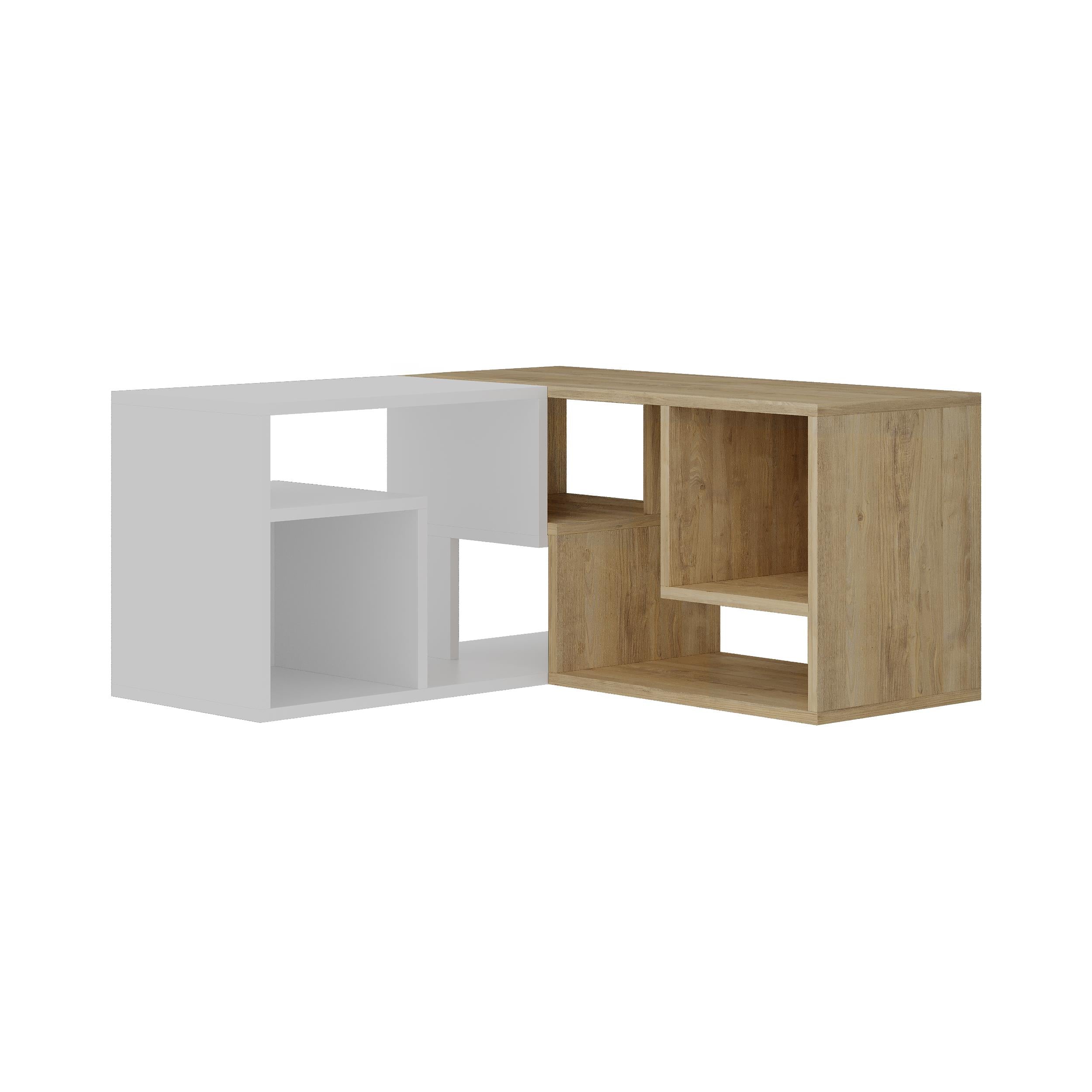 Glis Corner TV Unit – Modern TV Stand with Adjustable Shelves - Additional Image 5
