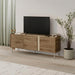 Norm TV Unit 3 Doors Natural Oak-Sandstone 140 cm – Travertine,Deep Oud