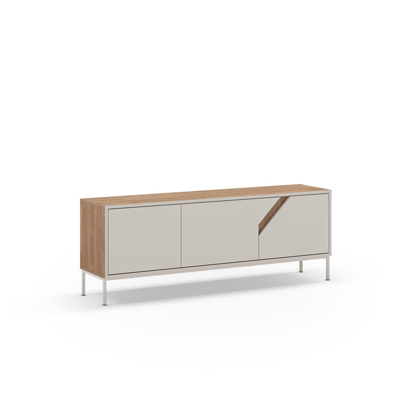 Vesco Modern TV Stand with 3 Door Storage 150cm - Additional Image 1