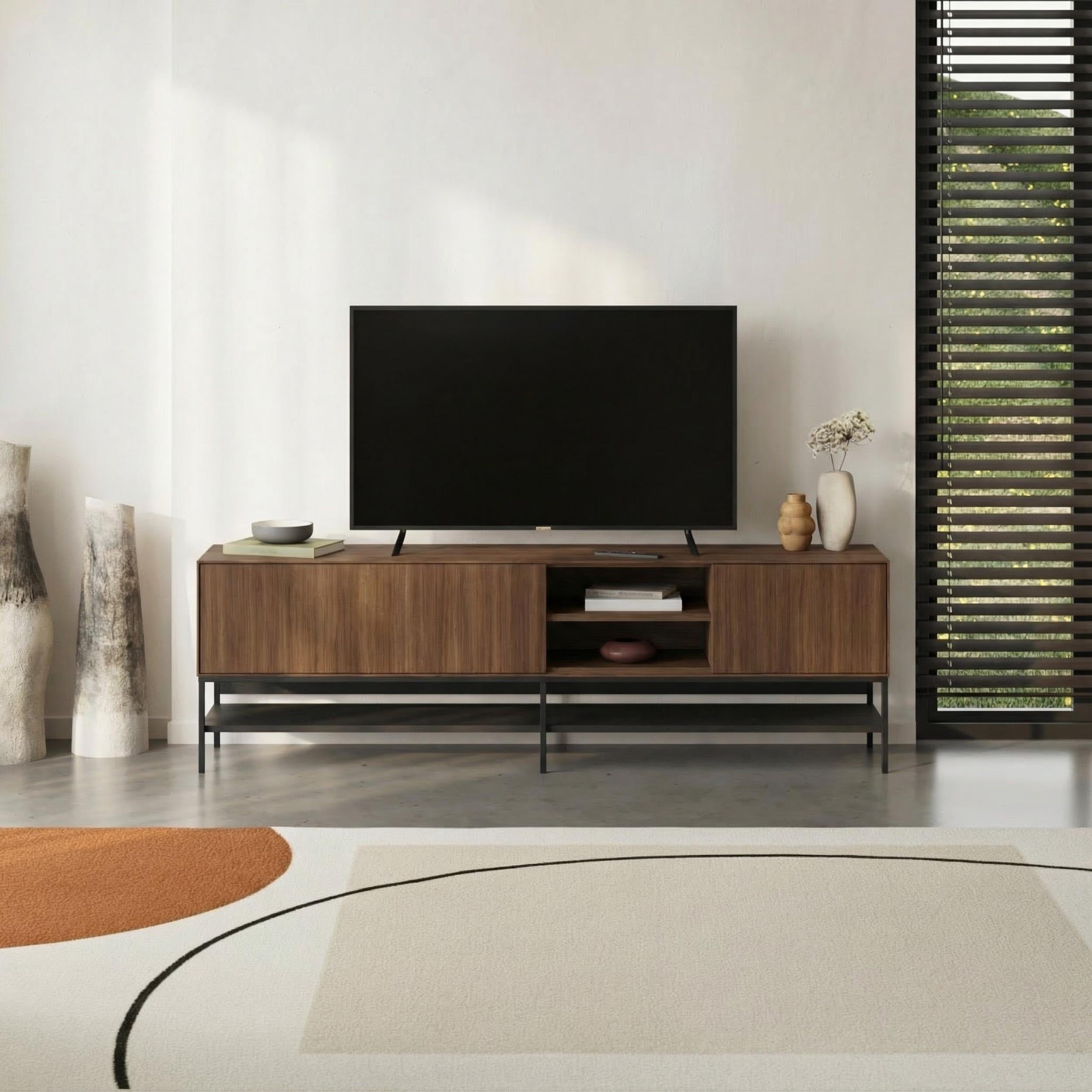 (metal Black) Milano,Black Wood