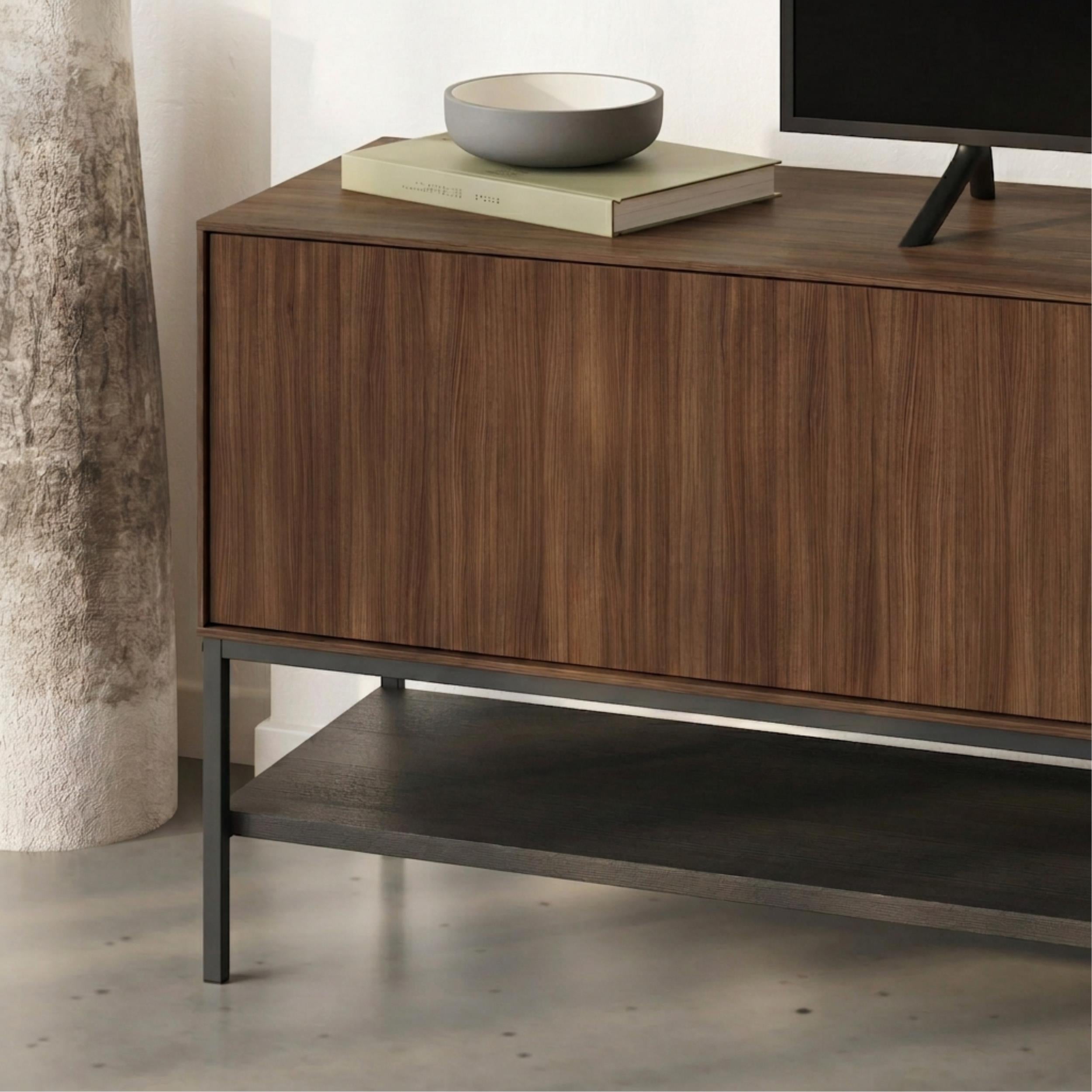 (metal Black) Milano,Black Wood