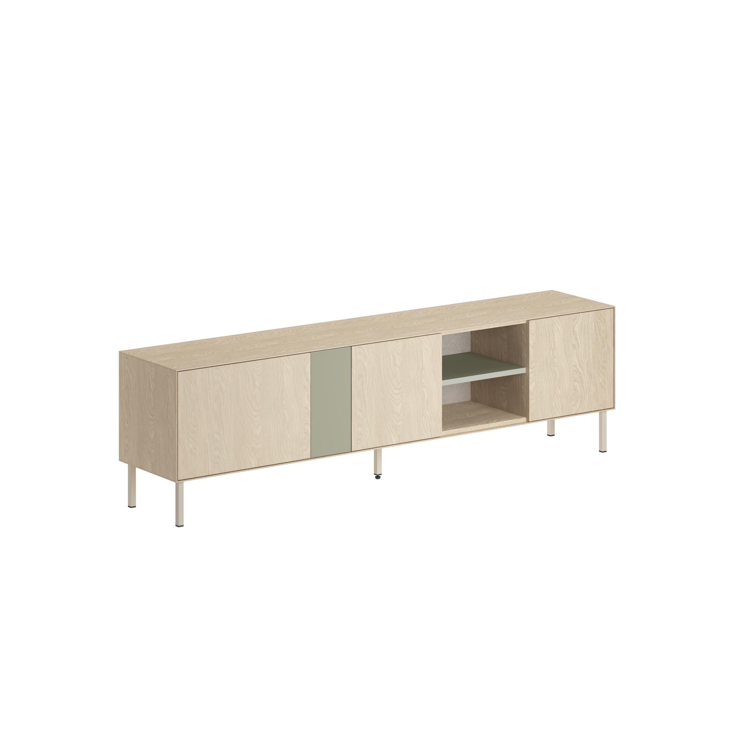 Vena TV Unit 3 Doors-Open Shelves product photo