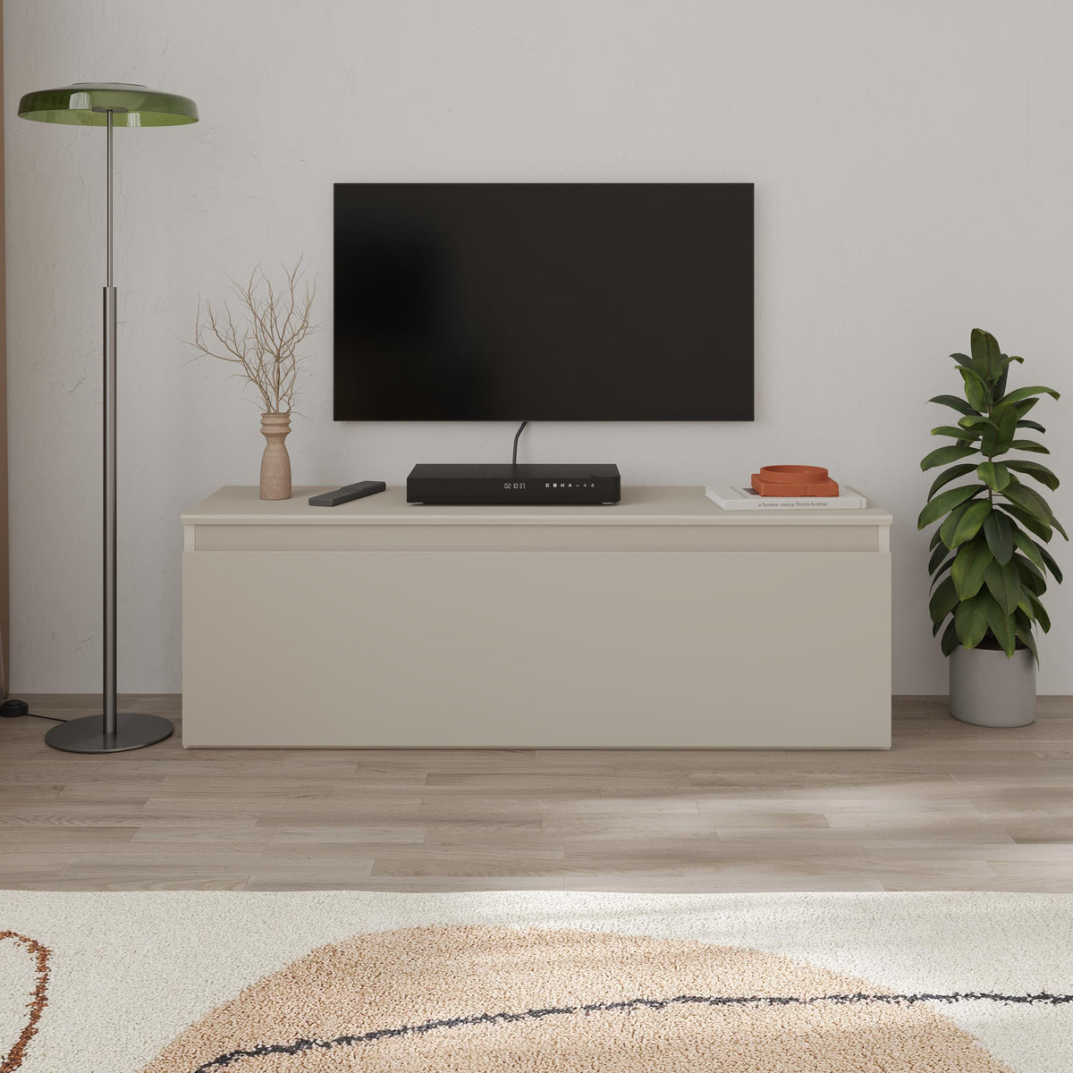Sunset Modern TV Low Board with Storage