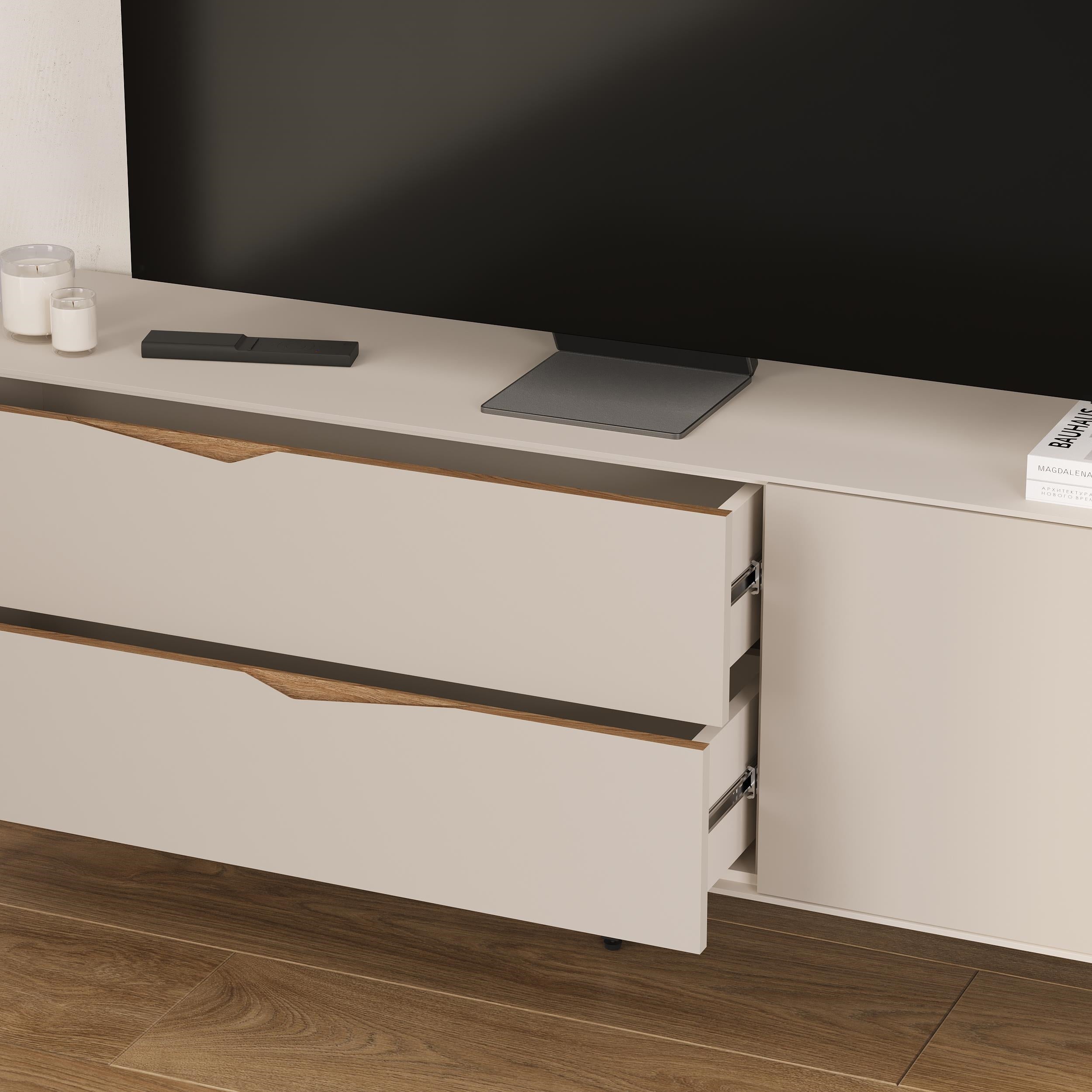 Jaden TV Unit - open door detail