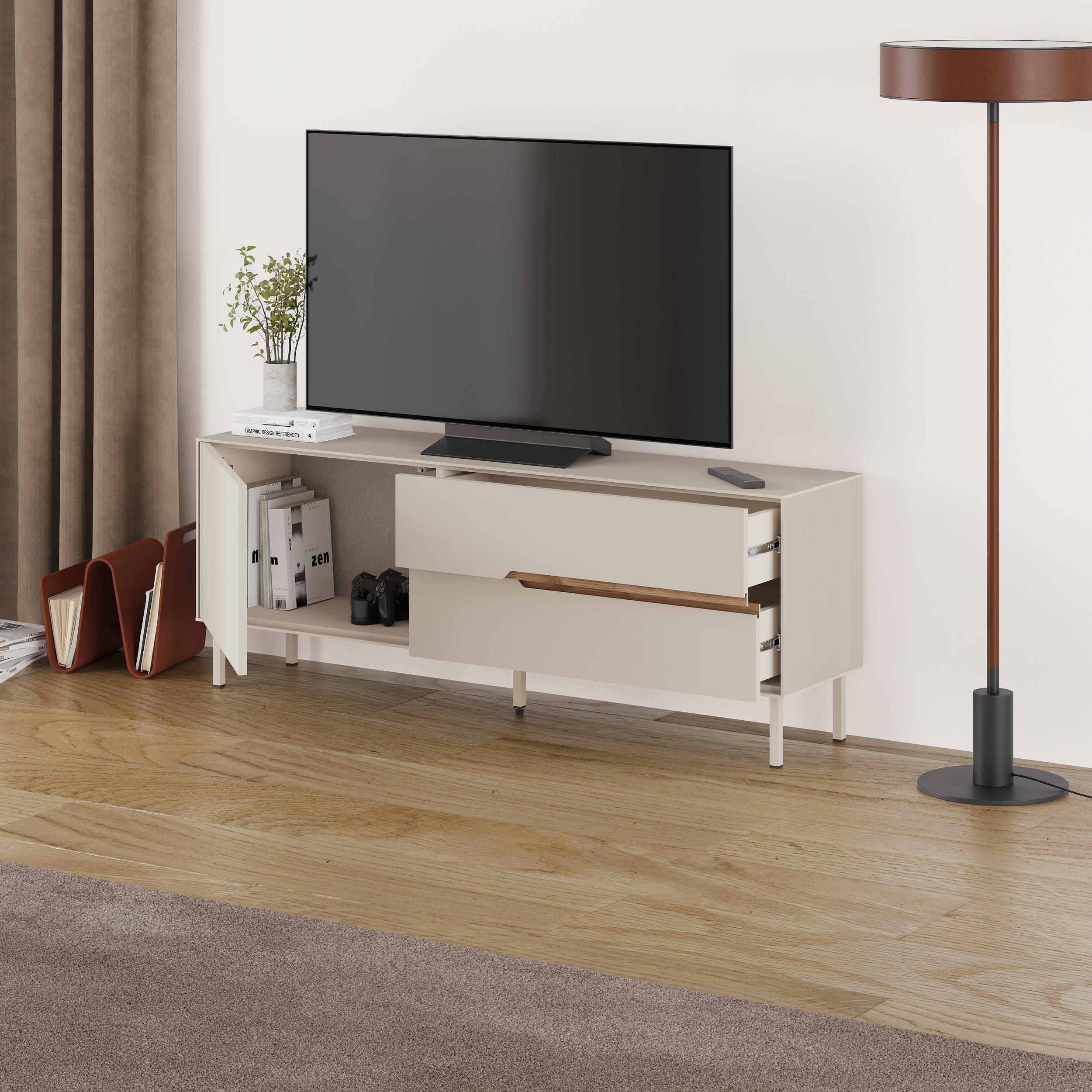 Arch Modern TV Unit - open door detail