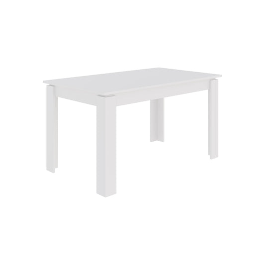 Tolmen Extendable Modern Dining Table – White - 140/190 cm - Additional Image 1