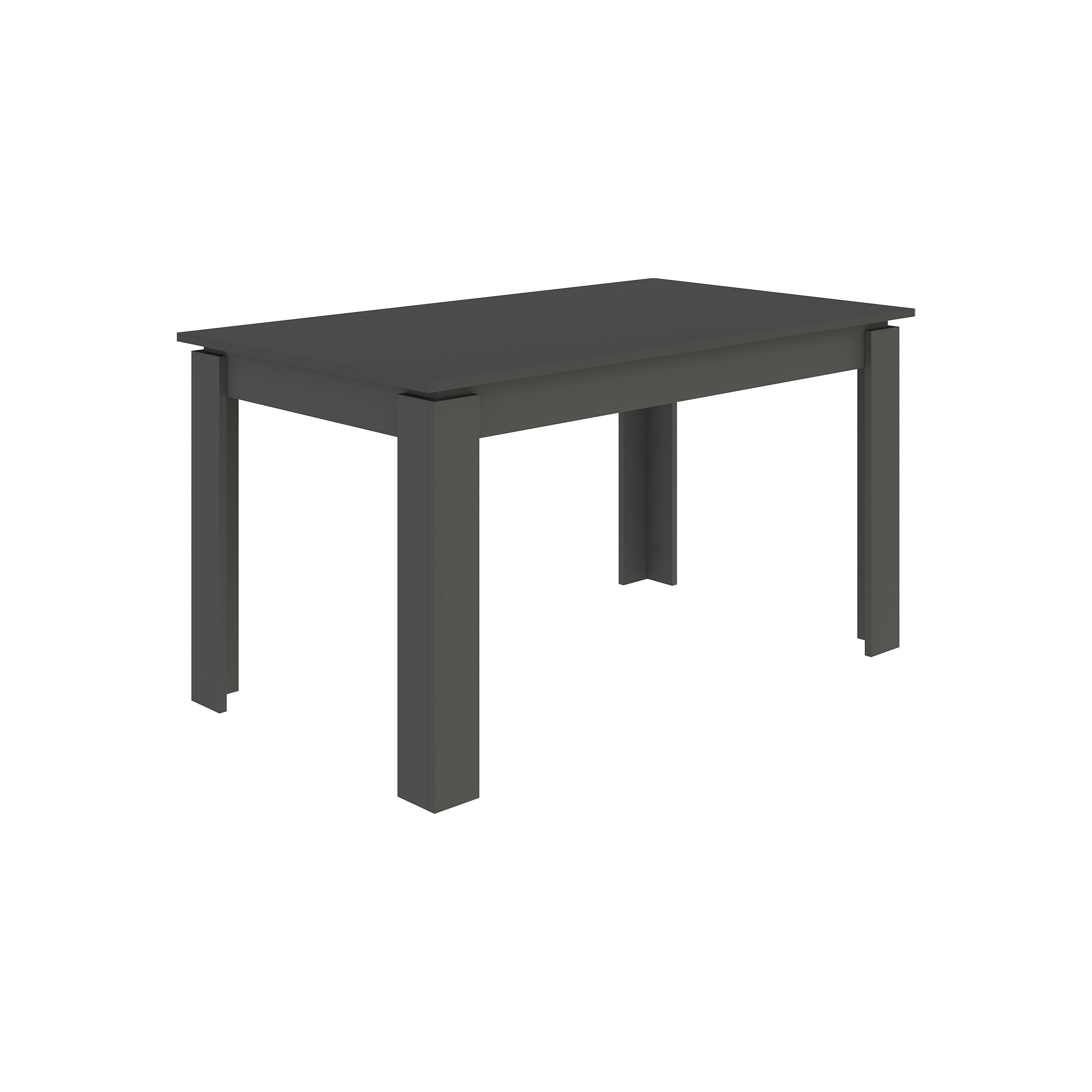 Tolmen Extendable Modern Dining Table – Anthracite - 140/190 cm - Additional Image 1