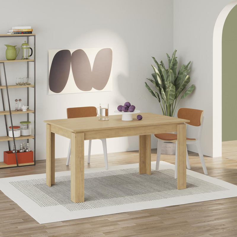 Tolmen Extendable Modern Dining Table – Sapphire Oak - 140/190 cm in Sapphire Oak