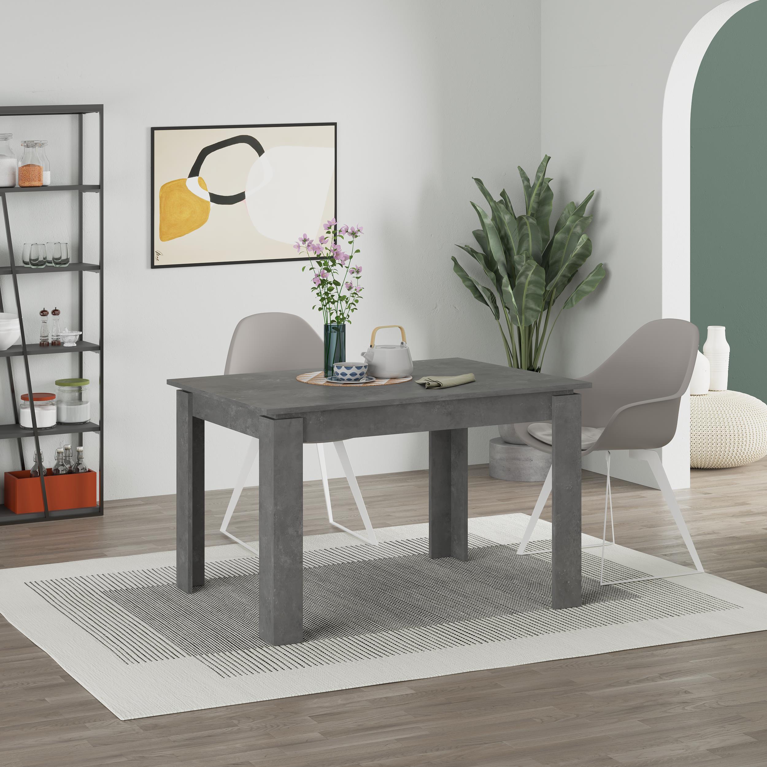Tolmen Extendable Dining Table – 120/170 cm Modern Dining Table