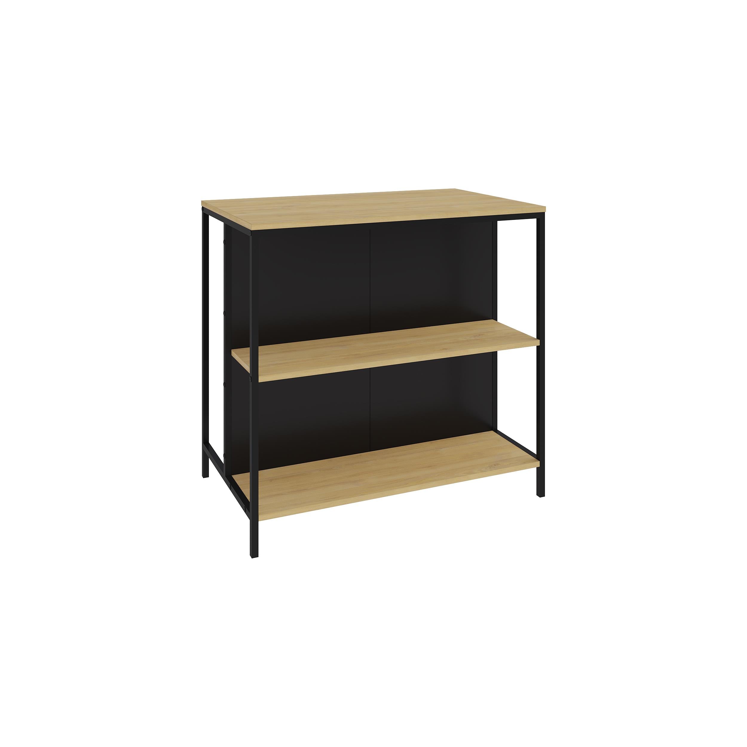 Detroit Bar Table – 100cm with Shelves - Additional Image 1