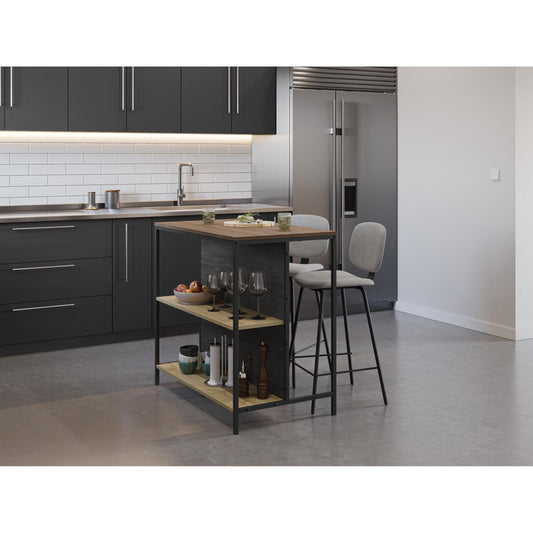 Detroit Bar Table – 100cm with Shelves