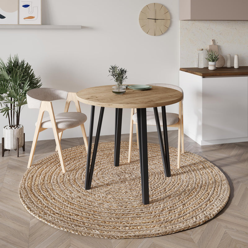 Xana Modern Round Dining Table – 4 Seater