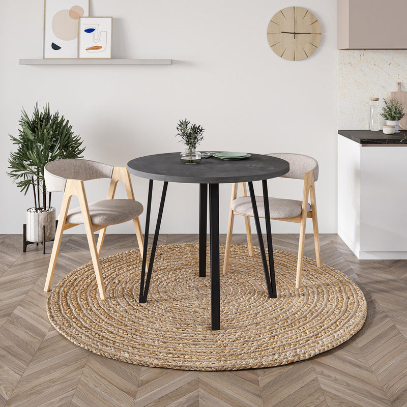Xana Modern Round Dining Table – 4 Seater