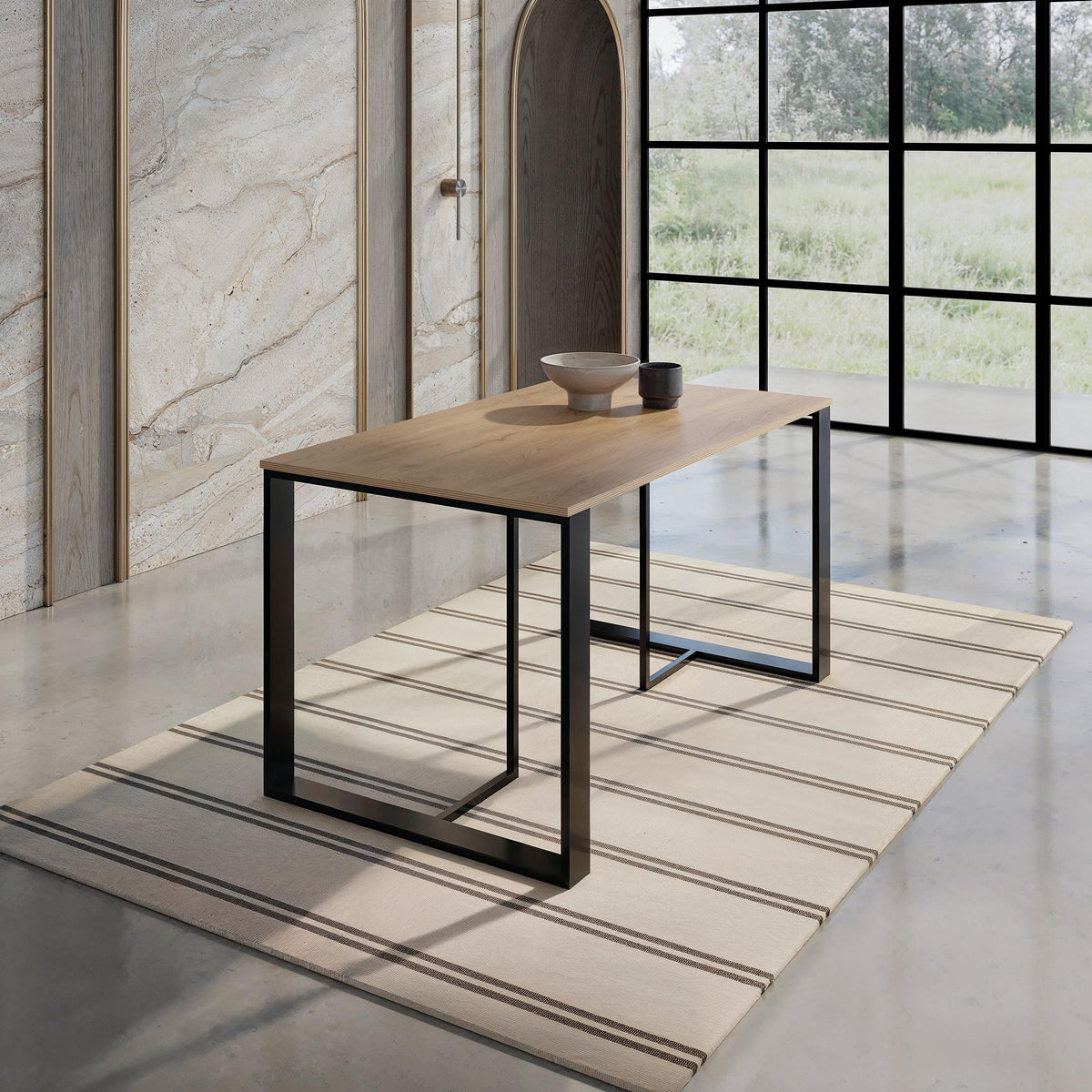 Lenora Dining Table – 140x80 cm – Modern Dining Table