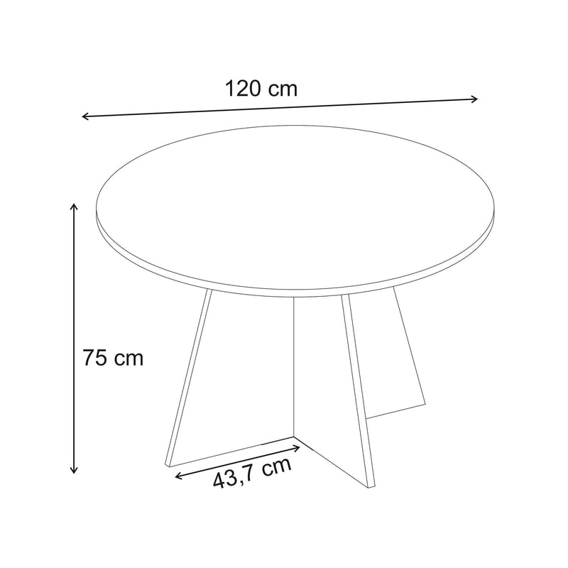 Virella Round Dining Table 120 cm - Additional Image 12