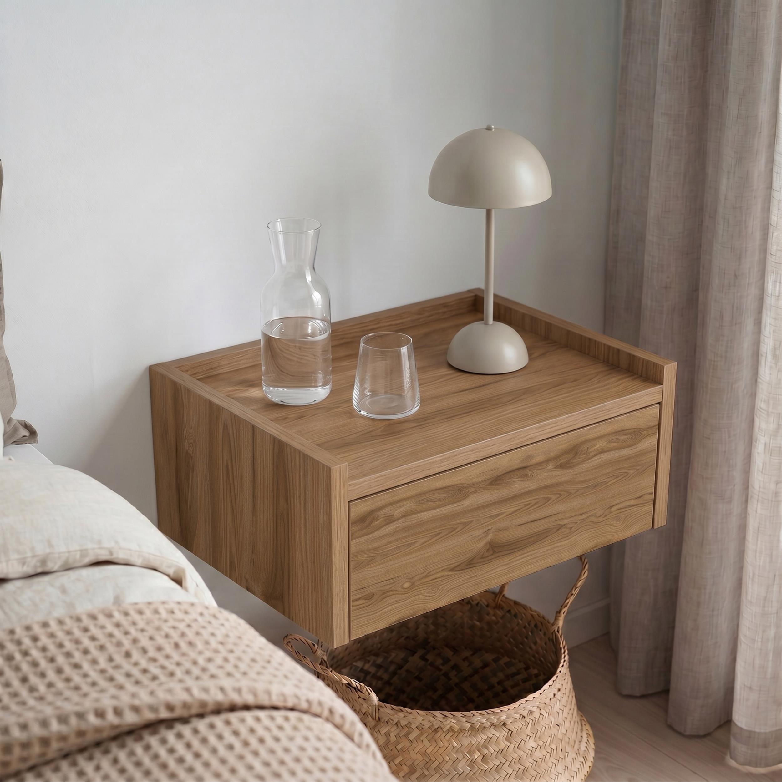 Brisa Floating Bedside Table - close-up detail