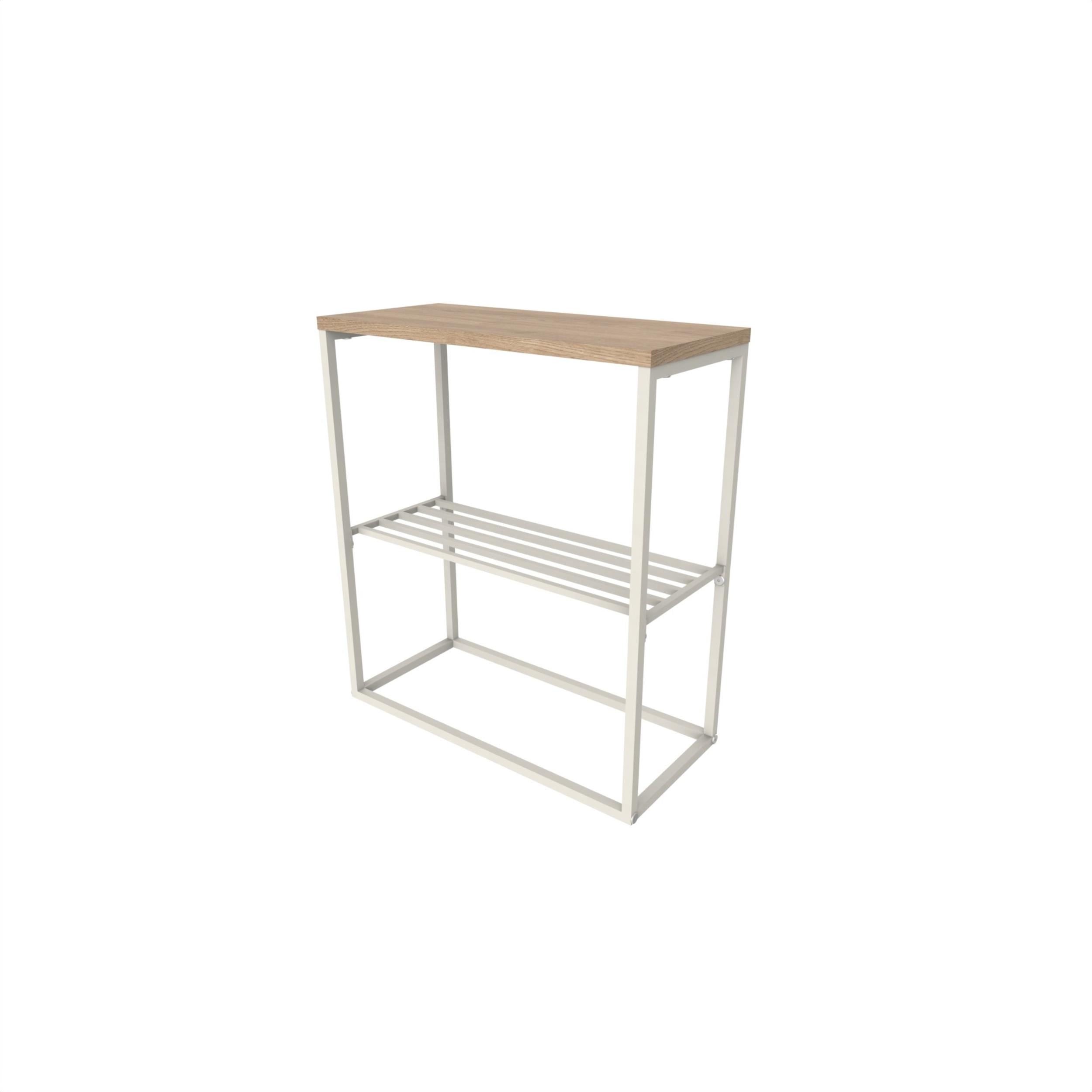 Teno Side Table with Storage Shelf - Additional Image 1