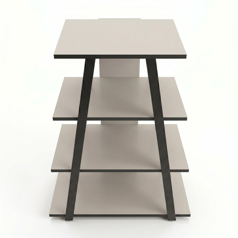 Lyno Angled Mini TV Entertainment Unit with Open Shelves - Additional Image 11