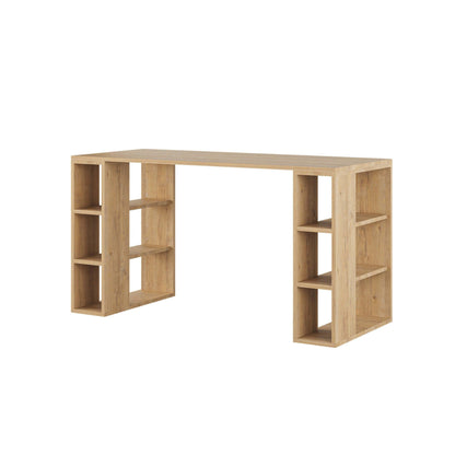 Colmar Modern Desk With Bookshelf Legs Width 140cm