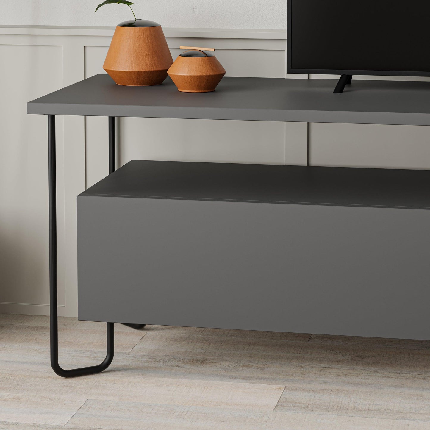 Cornea Modern Tv Unit With Storage Cabinet 150cm