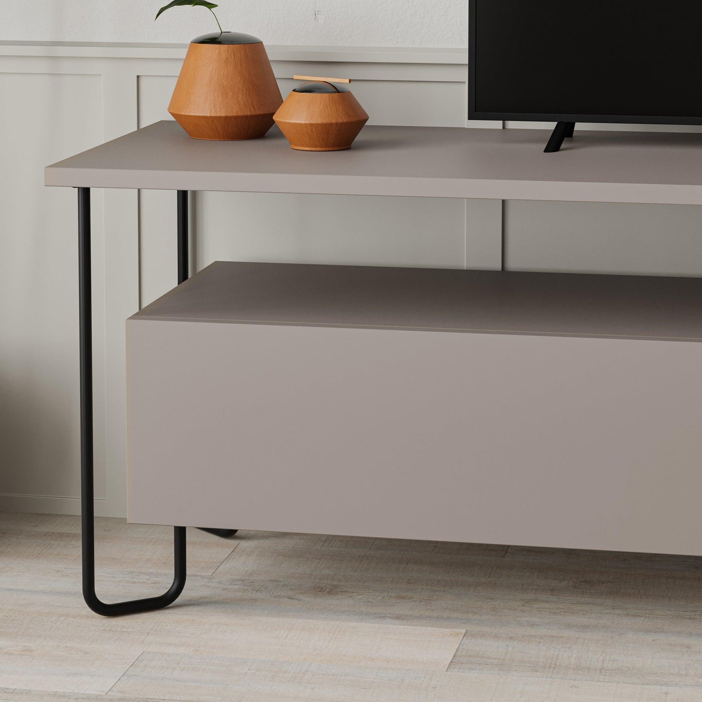 Cornea Modern Tv Unit With Storage Cabinet 150cm