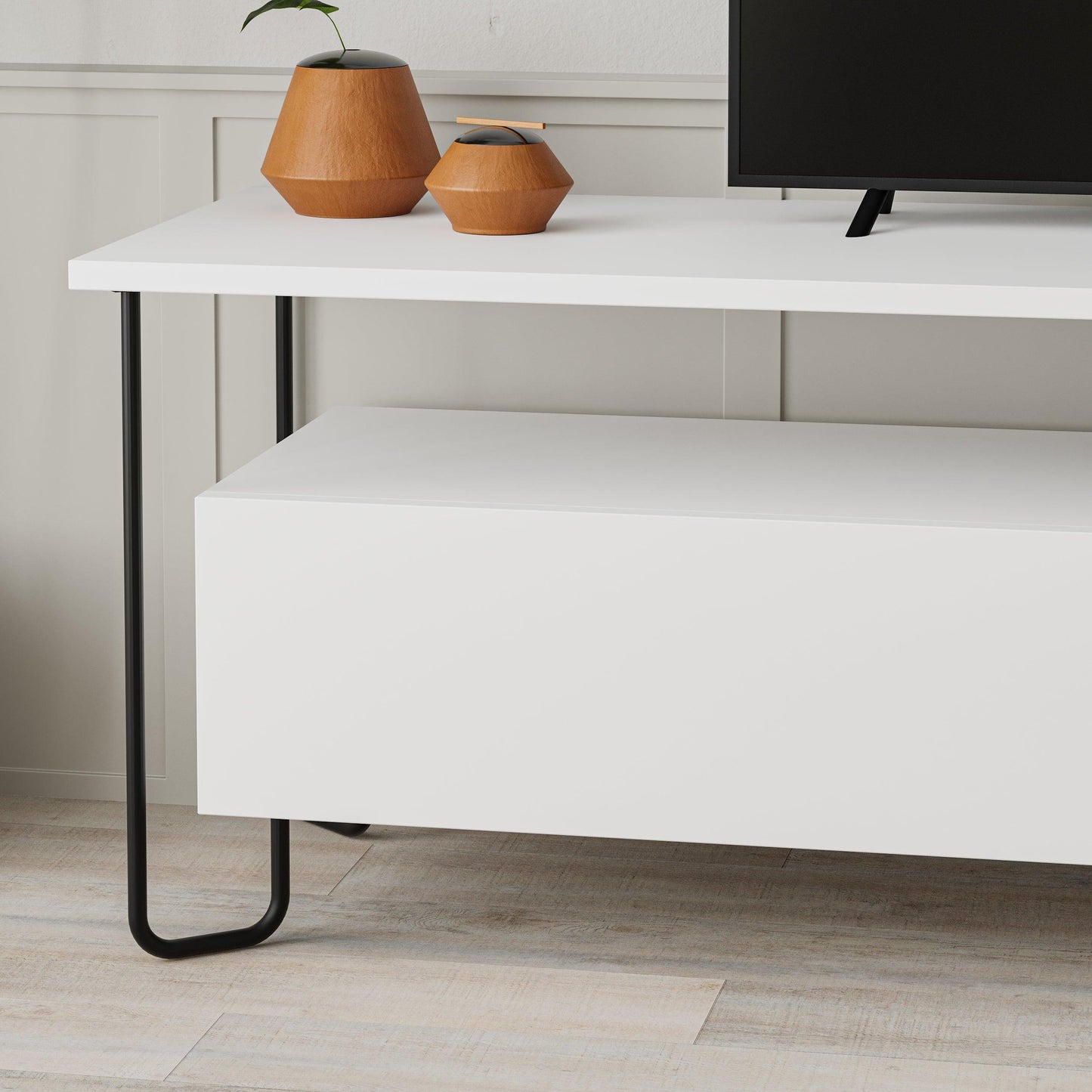 Cornea Modern Tv Unit With Storage Cabinet 150cm
