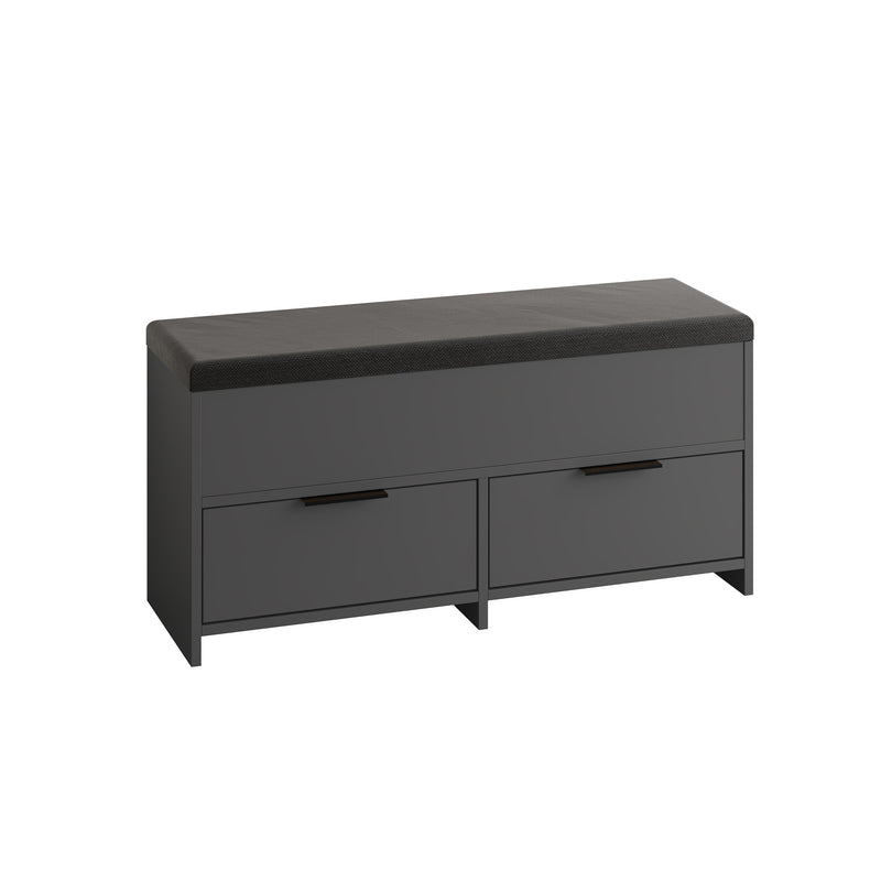 Cove Modern Shoe Storage Bench – hallway shoe bench with cushioned seat – Decortie