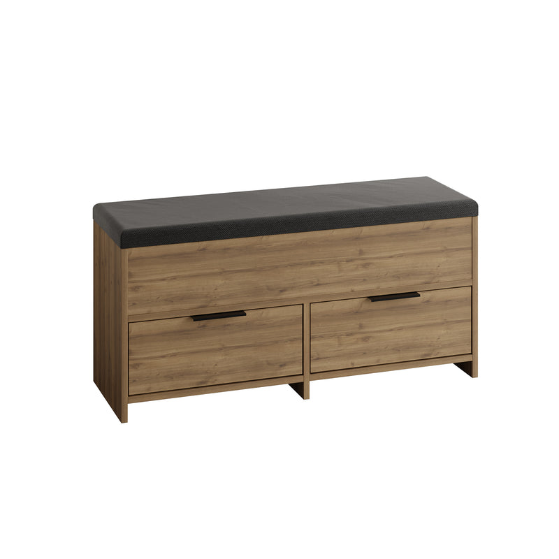 Cove Modern Shoe Storage Bench – hallway shoe bench with cushioned seat – Decortie