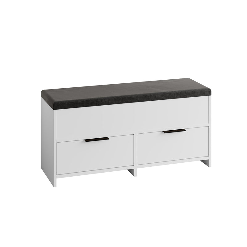 Cove Modern Shoe Storage Bench – hallway shoe bench with cushioned seat – Decortie