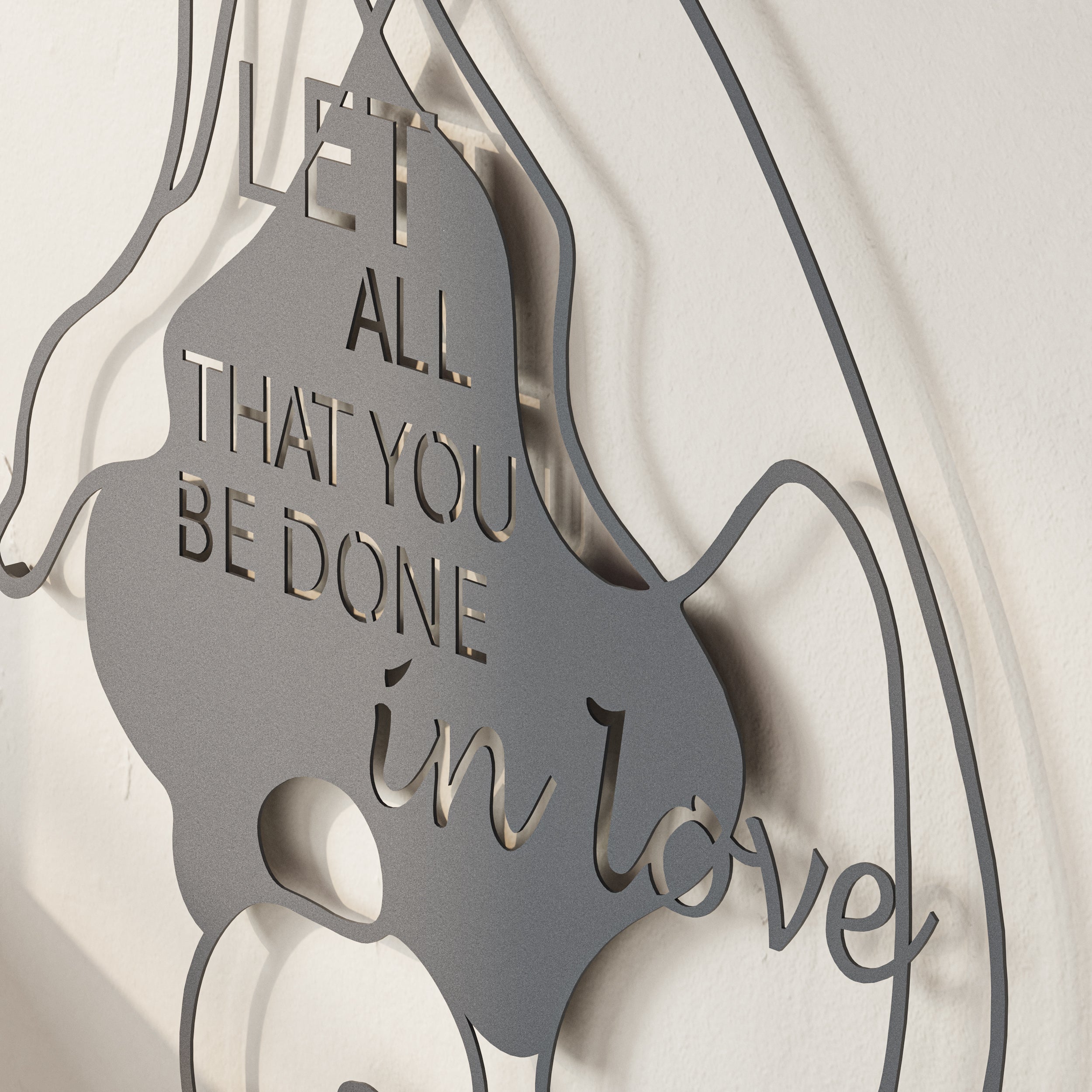 Do in love Modern Metal Wall Art Home Decorative Ornament - Decortie