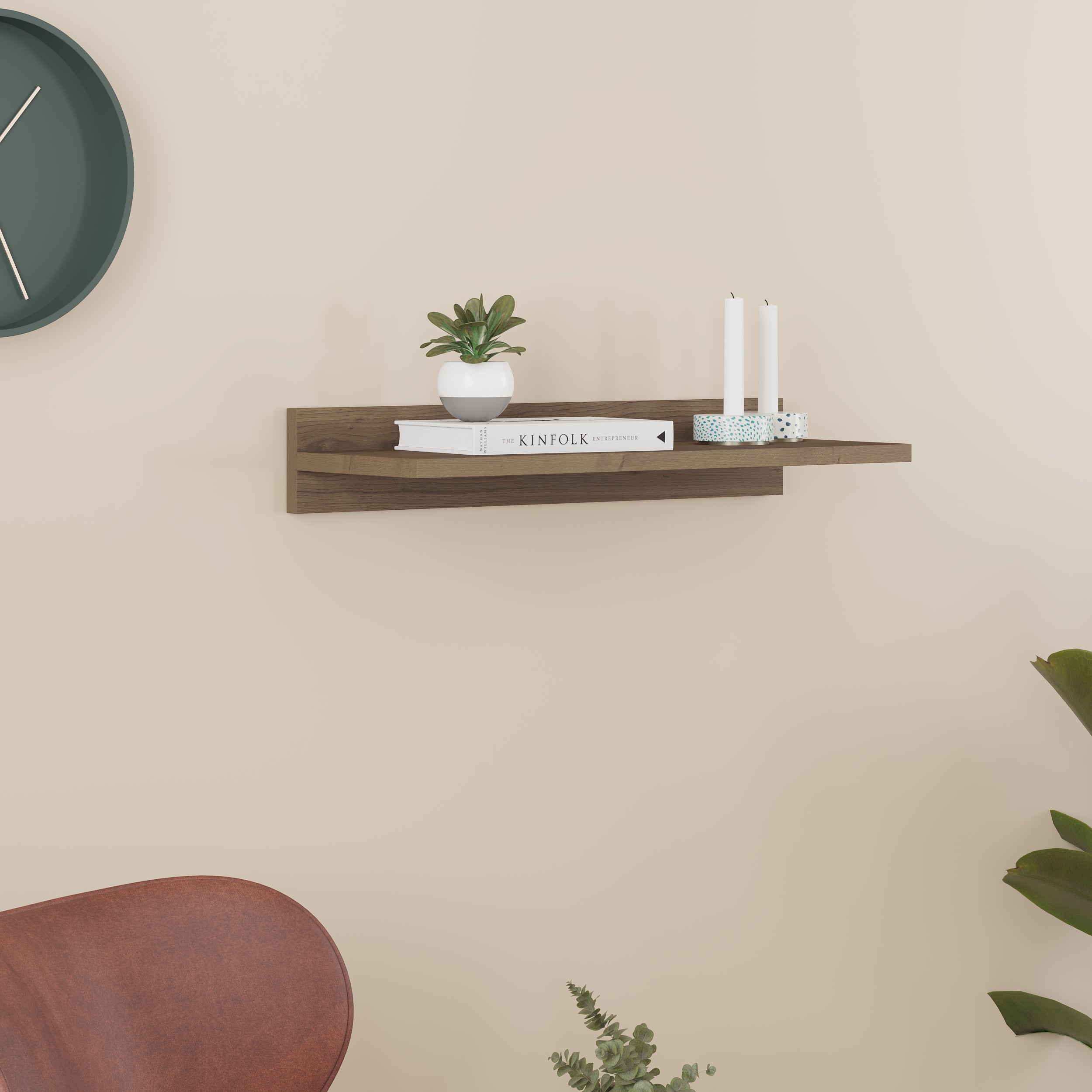 Simple Modern Floating Shelf Short