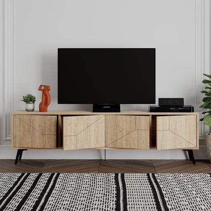Dune Modern TV Stand Multimedia Centre TV Unit With Storage Cabinet 180cm