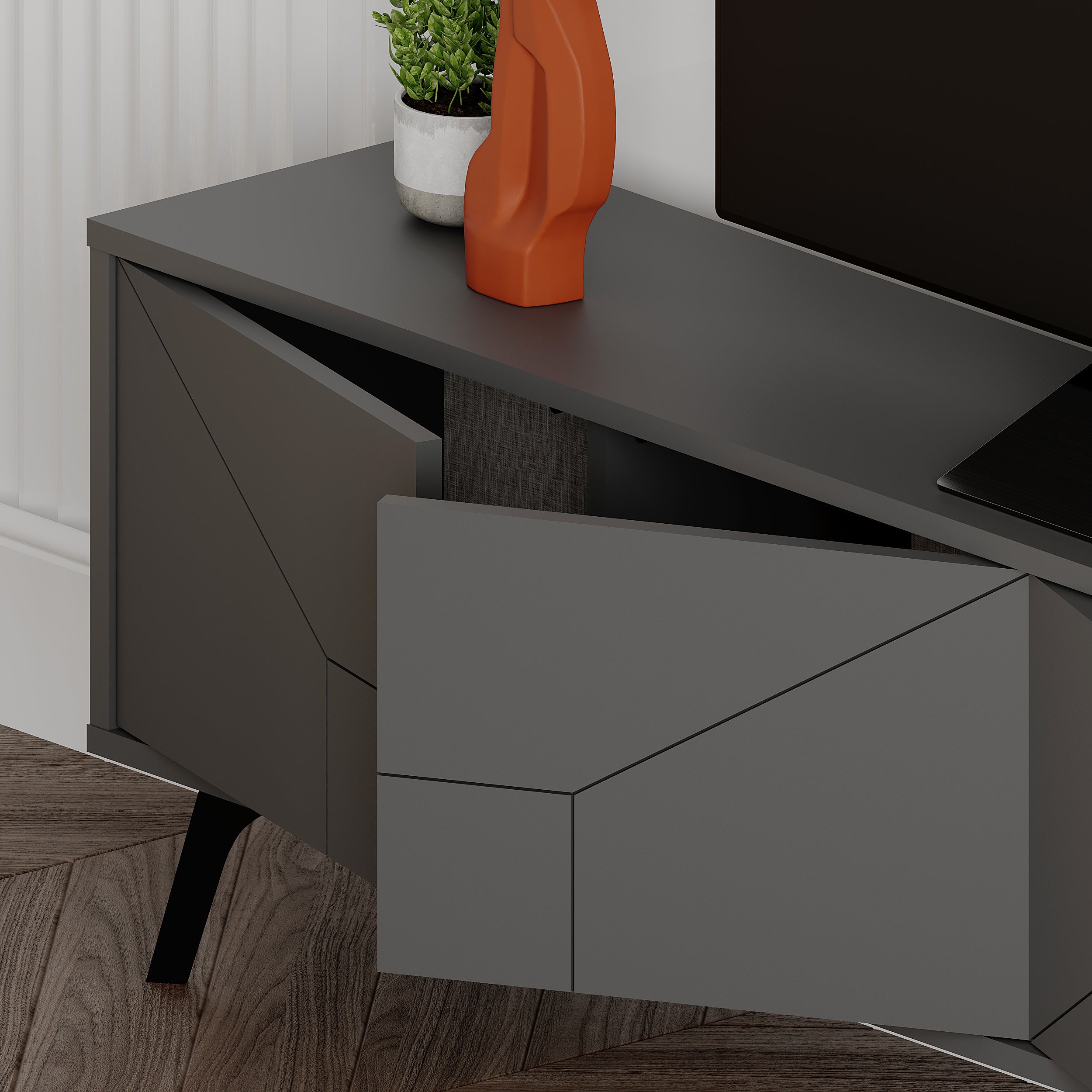 Dune Modern TV Stand With Storage Cabinet 180cm