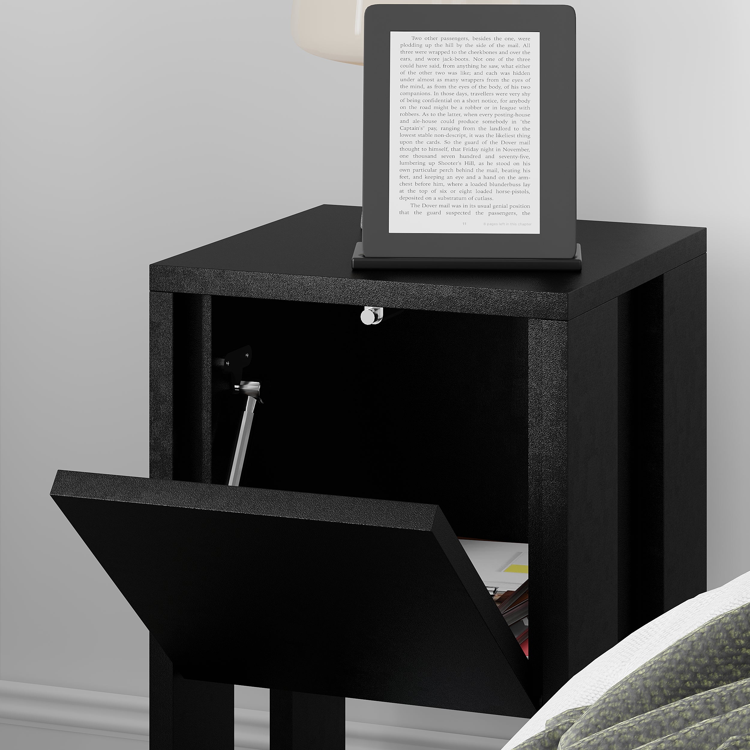 Ema Modern Bedside Table Bedroom Furniture 30cm Width