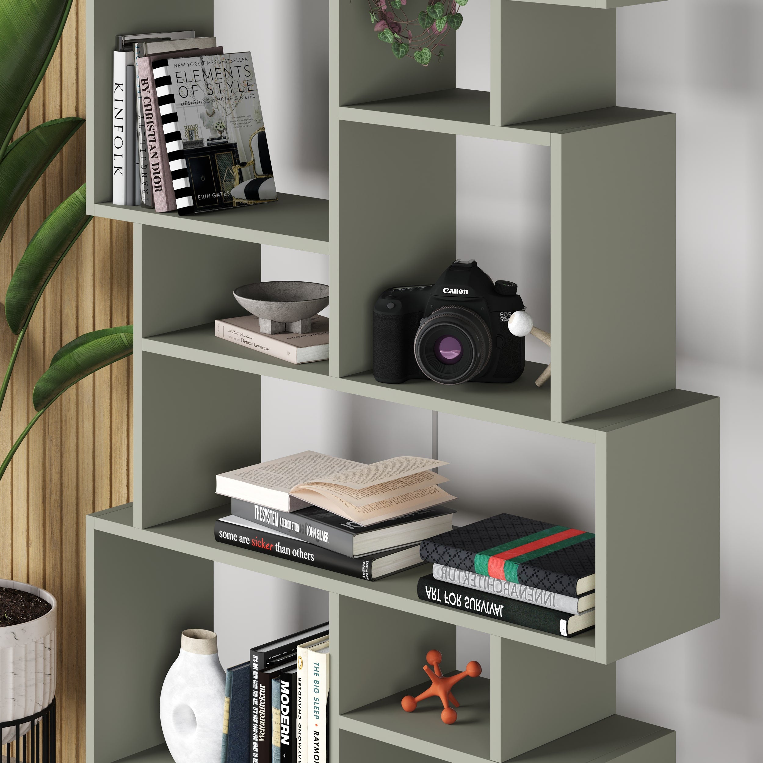 Karmato Modern Bookcase Display Unit Tall 168.5cm