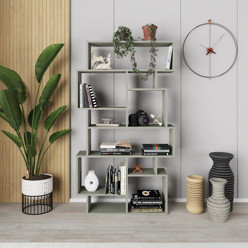 Karmato Bookcase 168.5cm – front view – Decortie