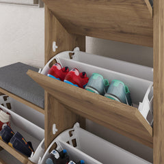 Dude Modern Bench Shoe Cabinet H 118.5cm - Decortie