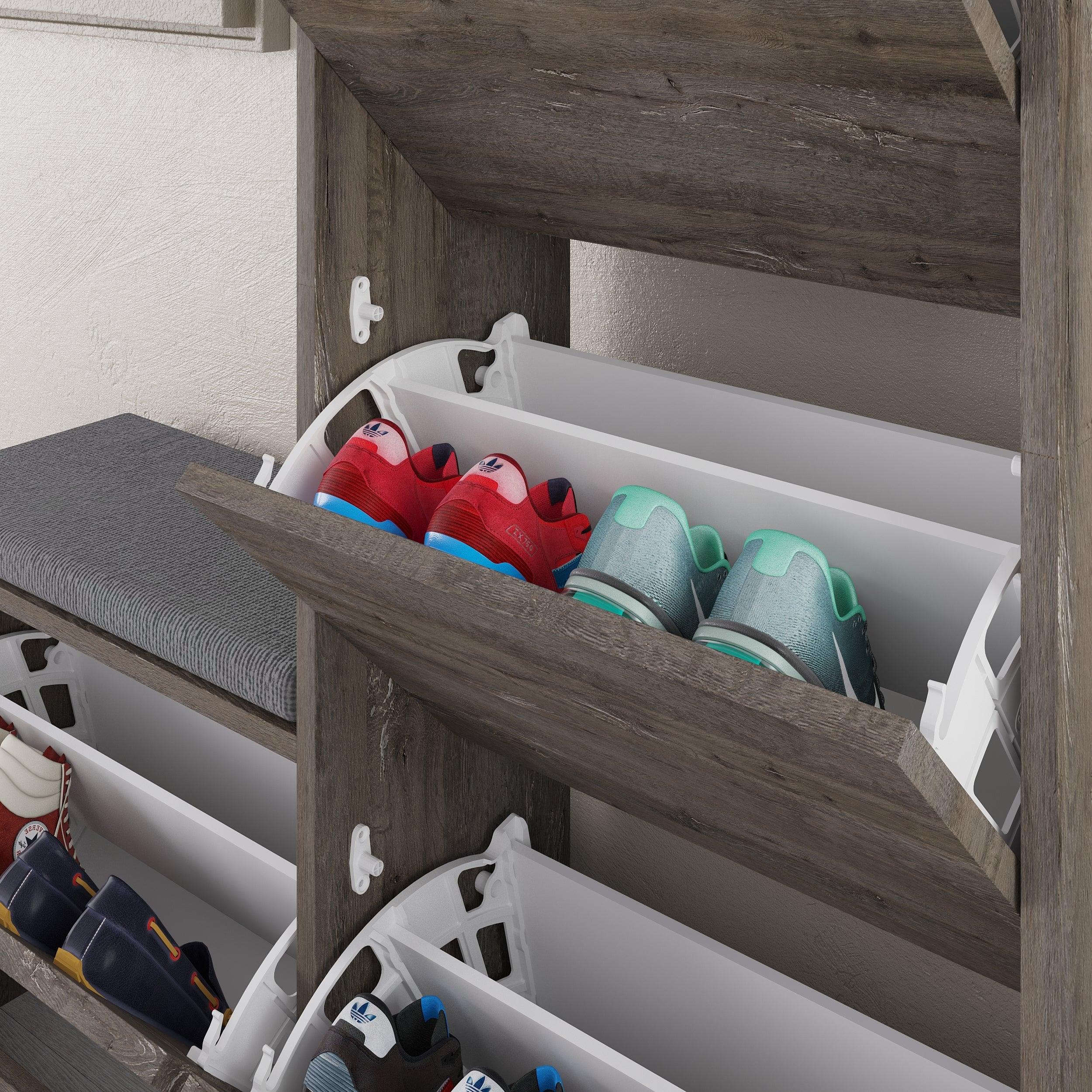 Dude Modern Bench Shoe Cabinet H 118.5cm - Decortie