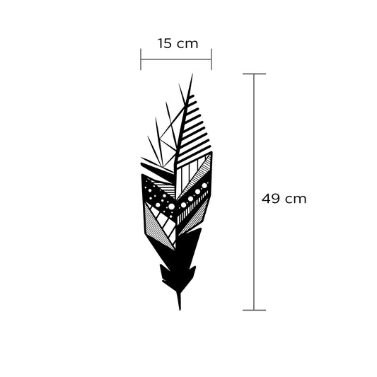 Metal Wall Art No.13 Feather