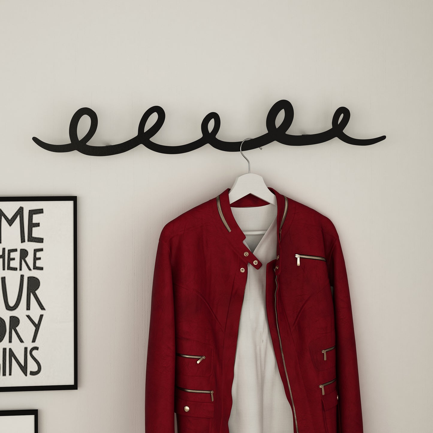 METAL HANGER SING - BLACK