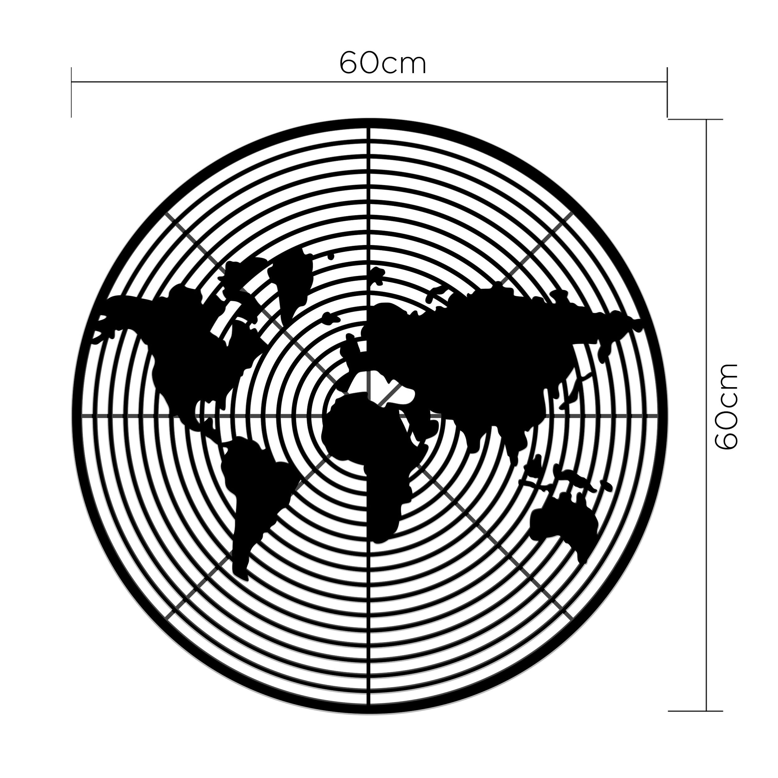 Metal Wall Art Dart World