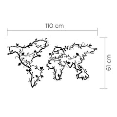 Ivy World Metal Wall Art – dimensions (cm)