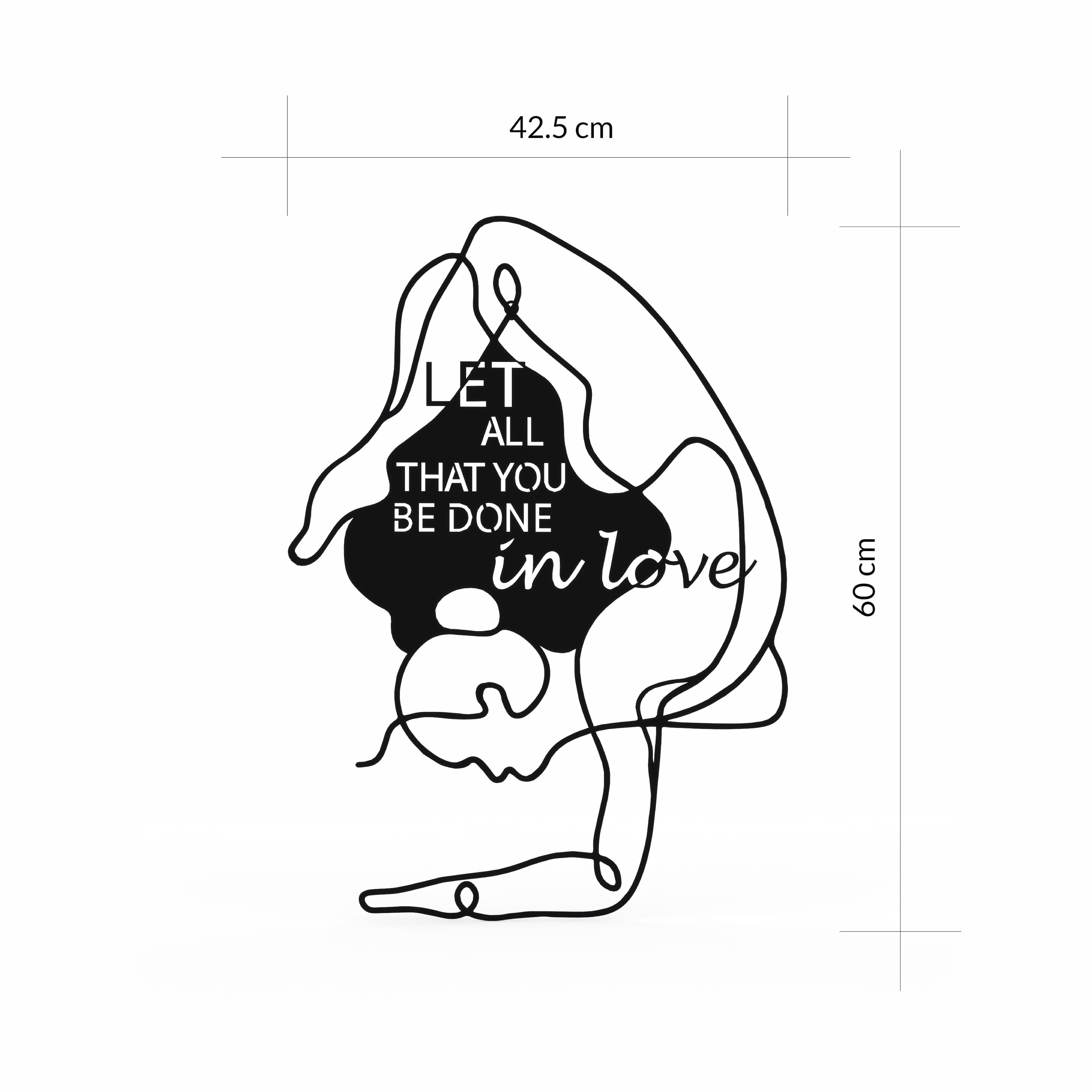Do in love Modern Metal Wall Art Home Decorative Ornament - view 4