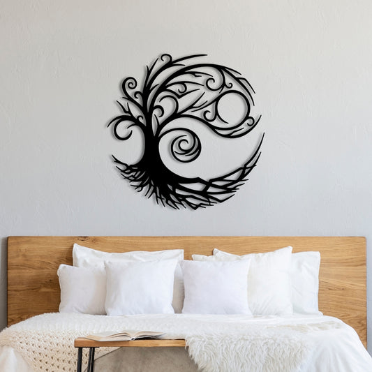 Metal Wall Art- Tree Of Life 60x60 Cm